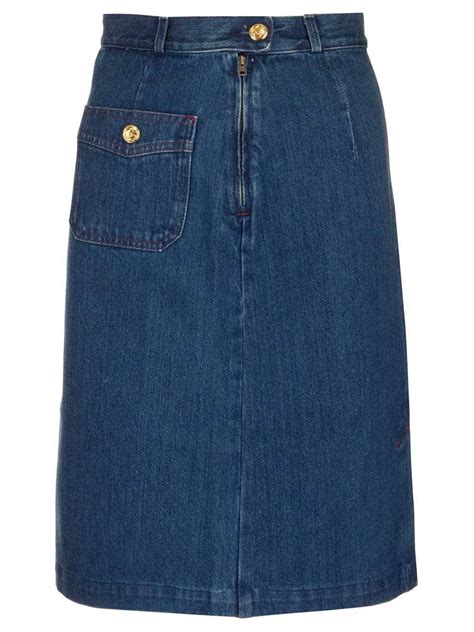 denim gucci|gucci denim skirt.